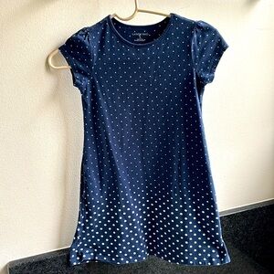 Girls navy size s Lands End dress with pockets